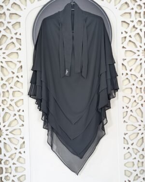 French Hijab 6 Layer ( V  Shape)