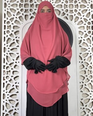 𝟰 𝗟𝗮𝘆𝗲𝗿 𝗖𝗵𝗶𝗳𝗳𝗼𝗻 𝗚𝗲𝗼𝗿𝗴𝗲𝘁𝘁𝗲 𝗛𝗶𝗷𝗮𝗯 | Rose Pink