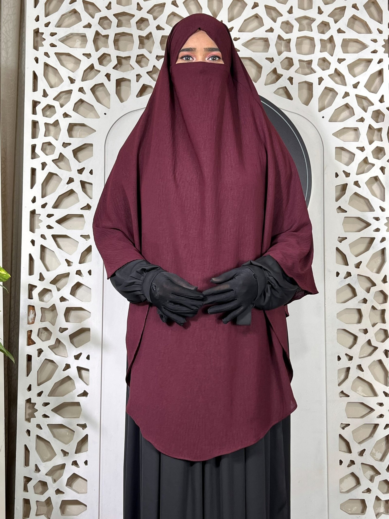 CY French Hijab | Maroon