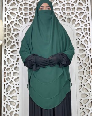 6 Layer Chiffon Gerogette | Sea Green (Round Shape)
